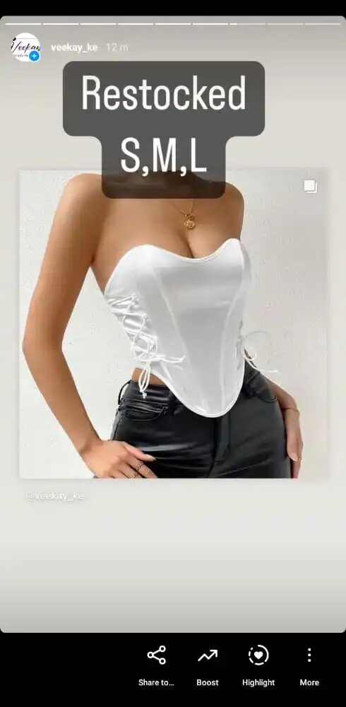 Street corset top