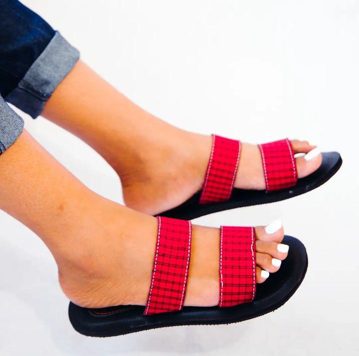 MAASAI PRINT SANDALS