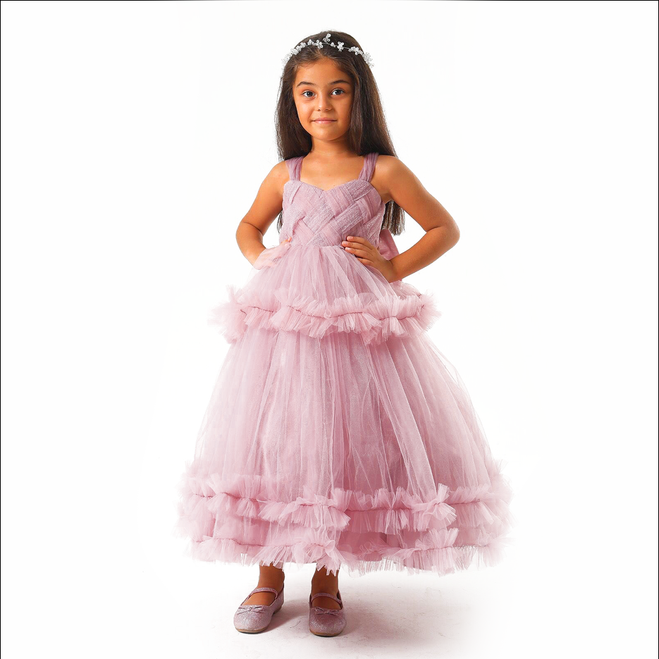 Kids Girl's Pink full-length Dress