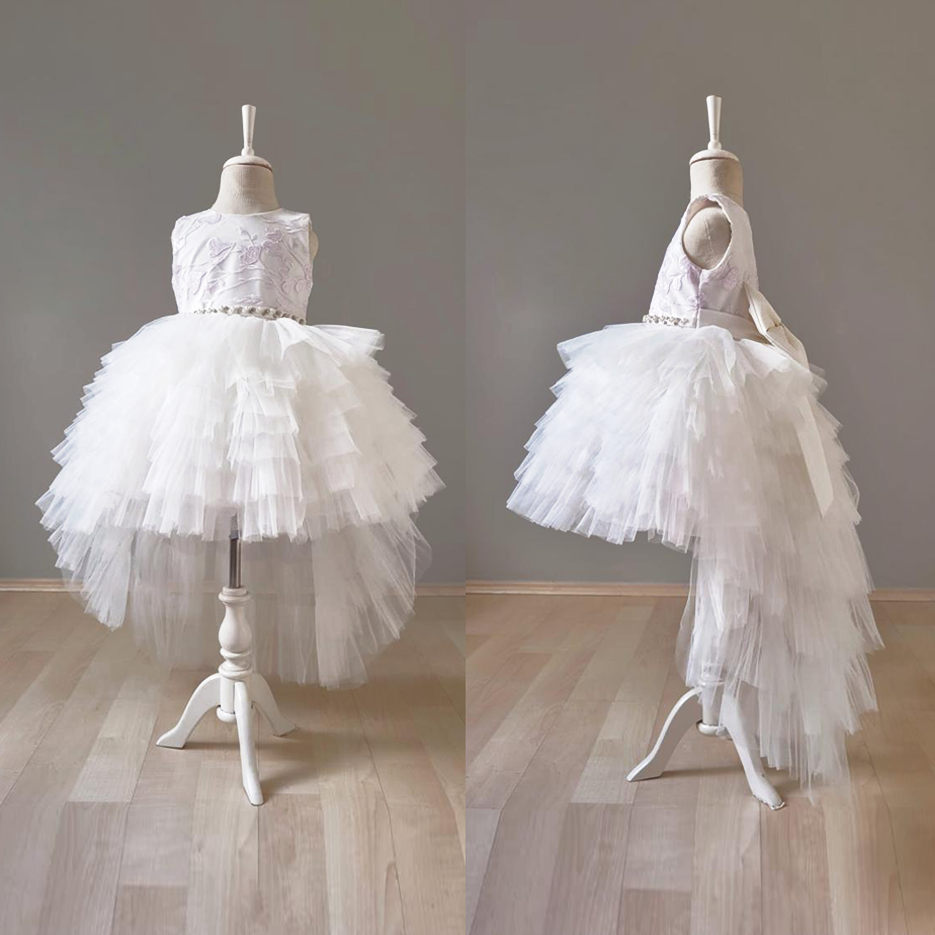 White Girl's Balloon Dress