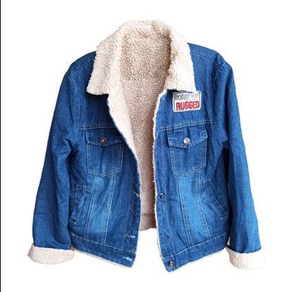 Woolen Blue Denim jacket for Women
