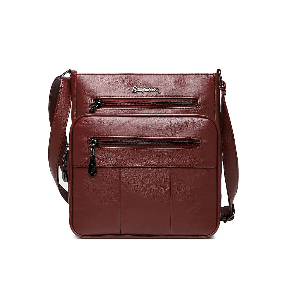Maroon Elegant Handbag