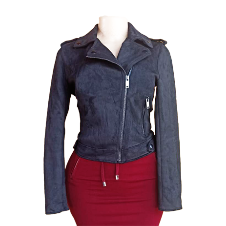 Black Sued Jacket for ladies