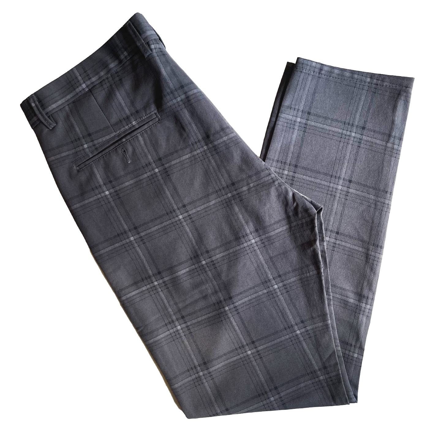 Gray checked formal Trousers