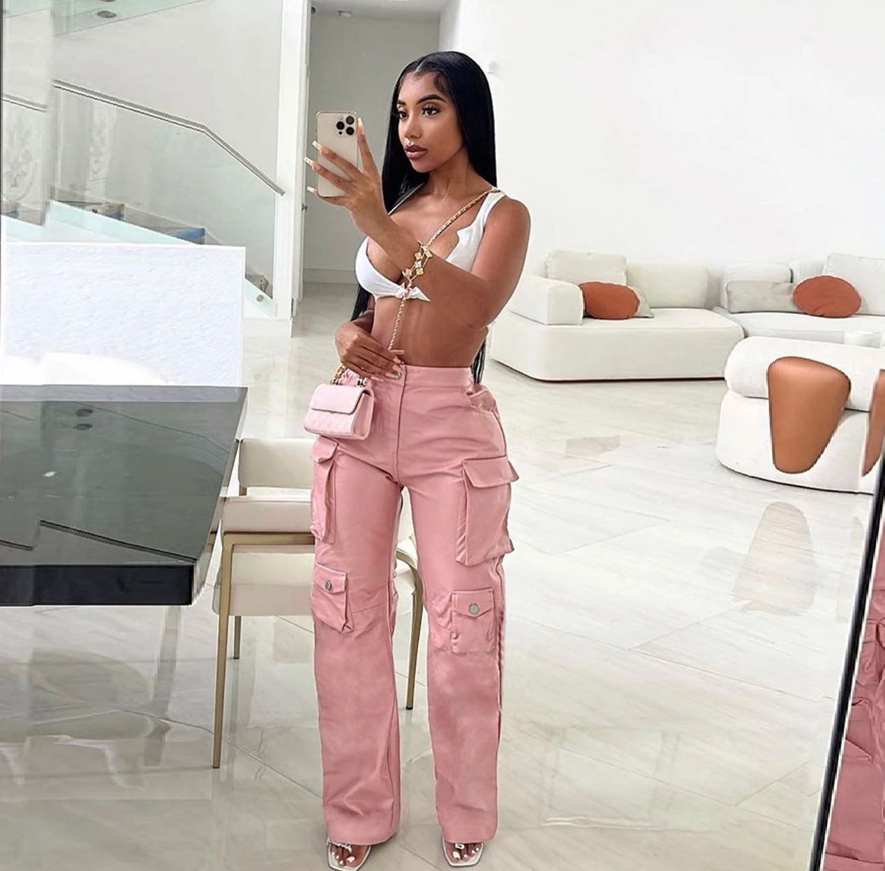 High Waist wide leg pants