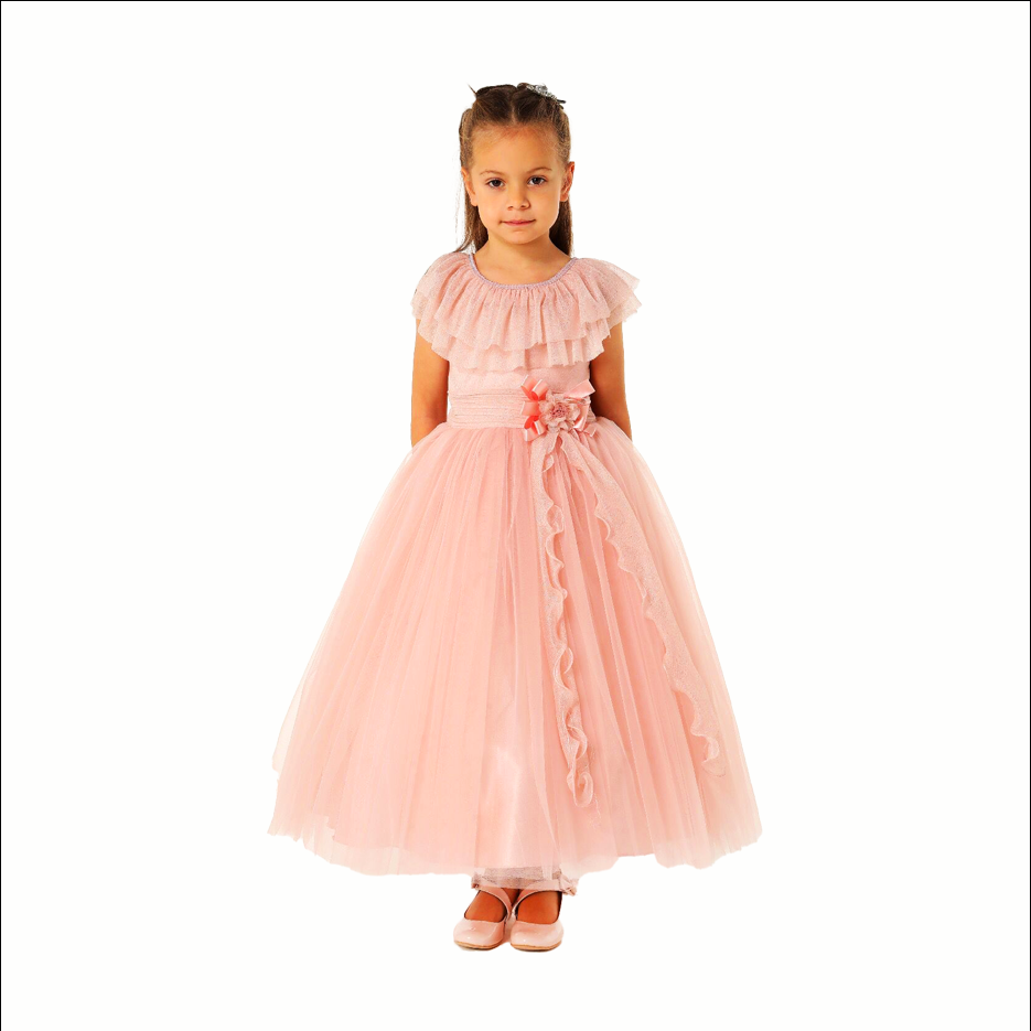 Peach Balloon gown
