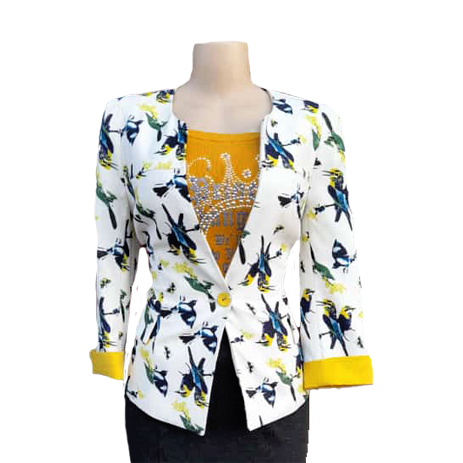 Flower pattern Jacket for women