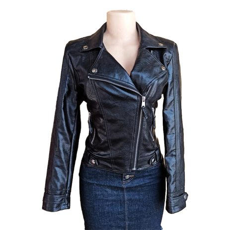 Black Lady Leather Jacket