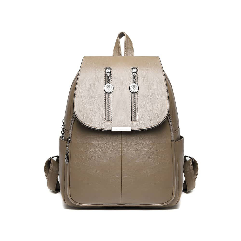 Medium brown backpack for Women