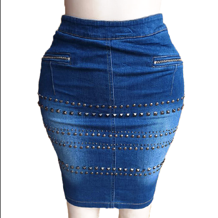 Blue Denim Skirt