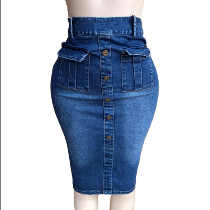 Blue Demin Skirt